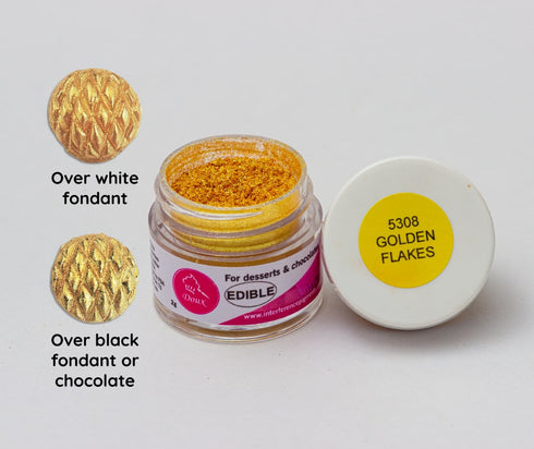 Edible Doux Powder- Golden Flakes